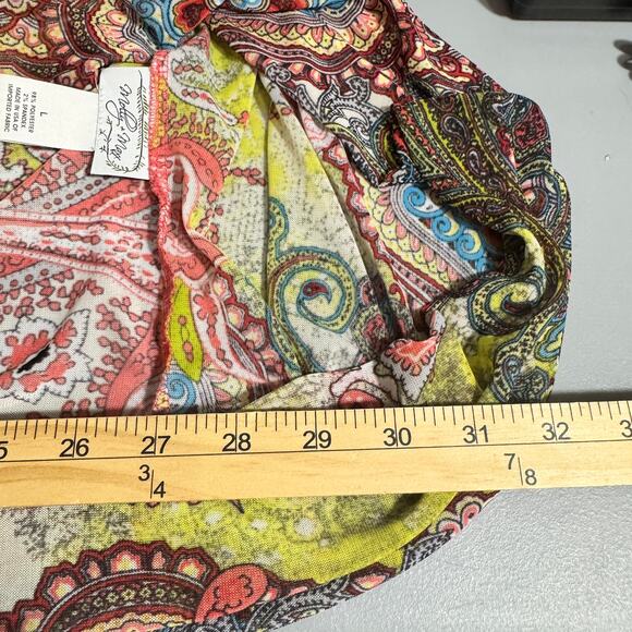 Molly + Maxx Womens Kimono Size Large Layering Boho Festival Sleeveless Sheer - Picture 7 of 8